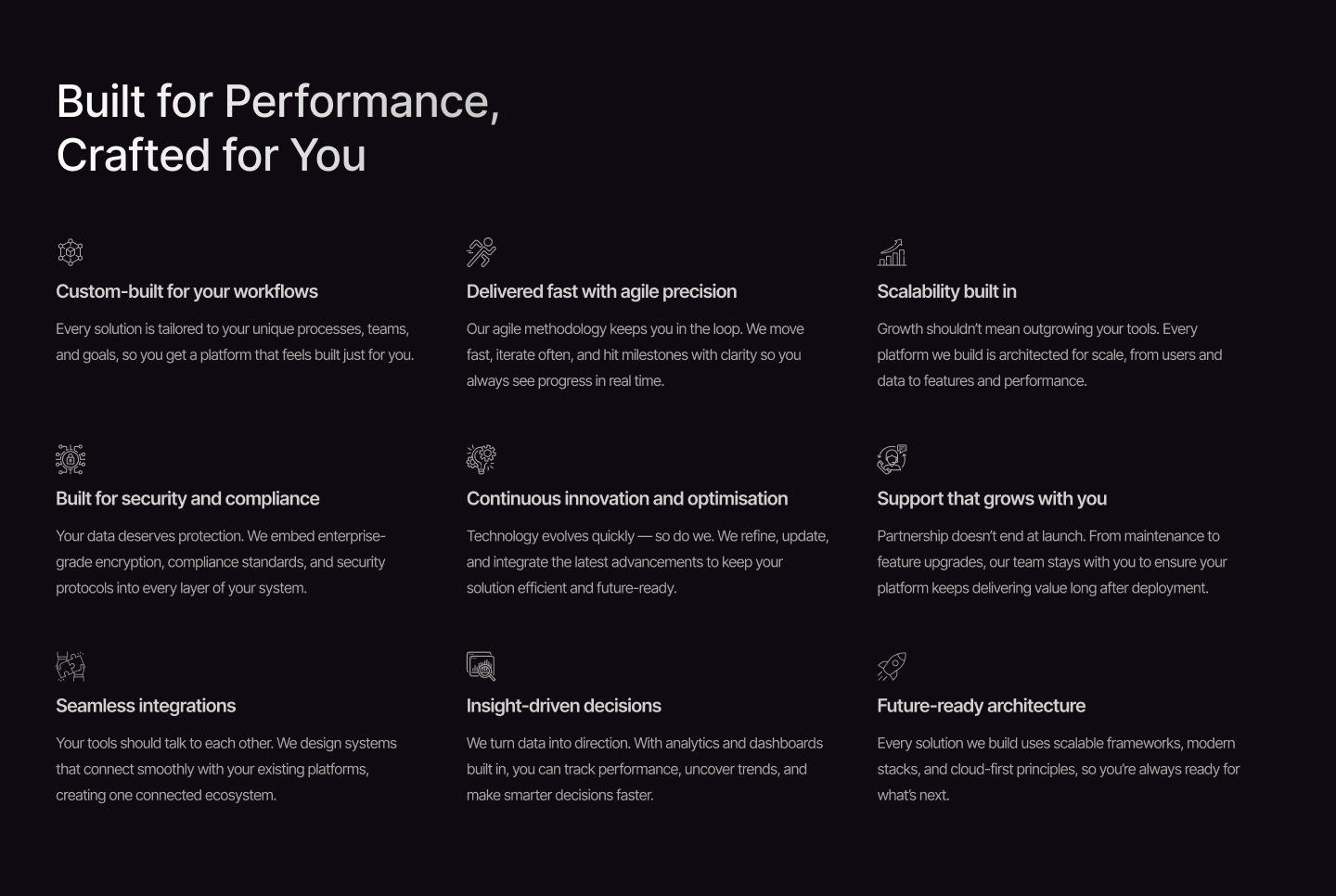 Built for Performance, Crafted for You